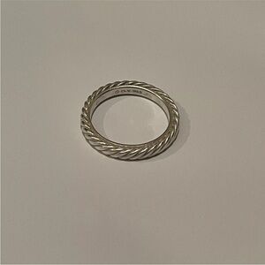 David Yurman 925 Cable Ring Size 5
